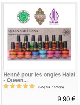 Vernis Halal Queen Nail Henna